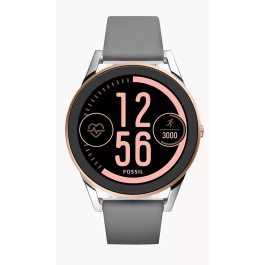 Correa de reloj Fossil FTW7001 Silicona Gris 20mm
